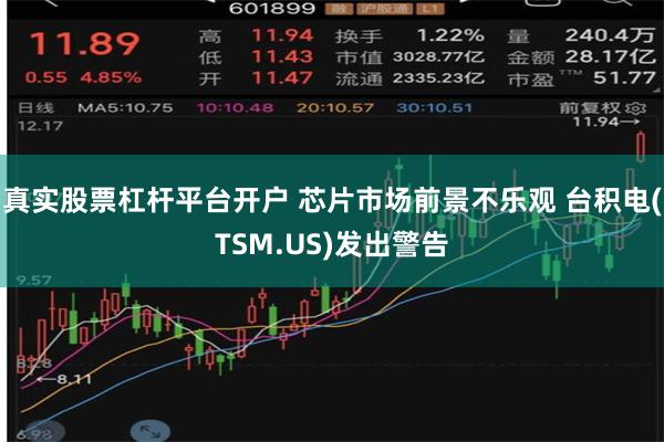 真实股票杠杆平台开户 芯片市场前景不乐观 台积电(TSM.US)发出警告