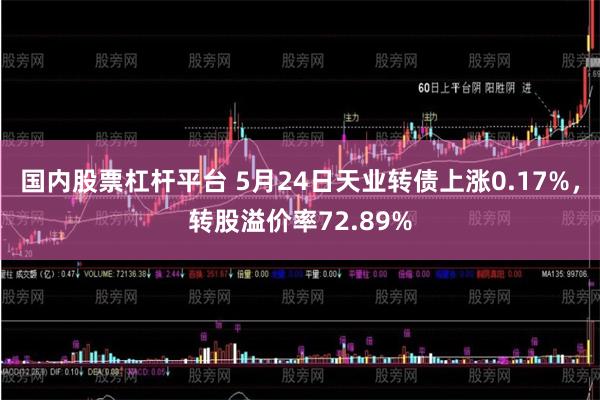 国内股票杠杆平台 5月24日天业转债上涨0.17%，转股溢价率72.89%