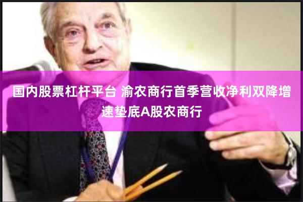 国内股票杠杆平台 渝农商行首季营收净利双降增速垫底A股农商行