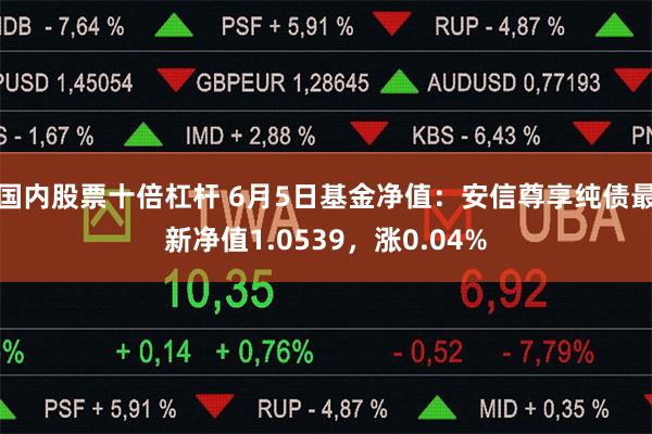 国内股票十倍杠杆 6月5日基金净值：安信尊享纯债最新净值1.0539，涨0.04%